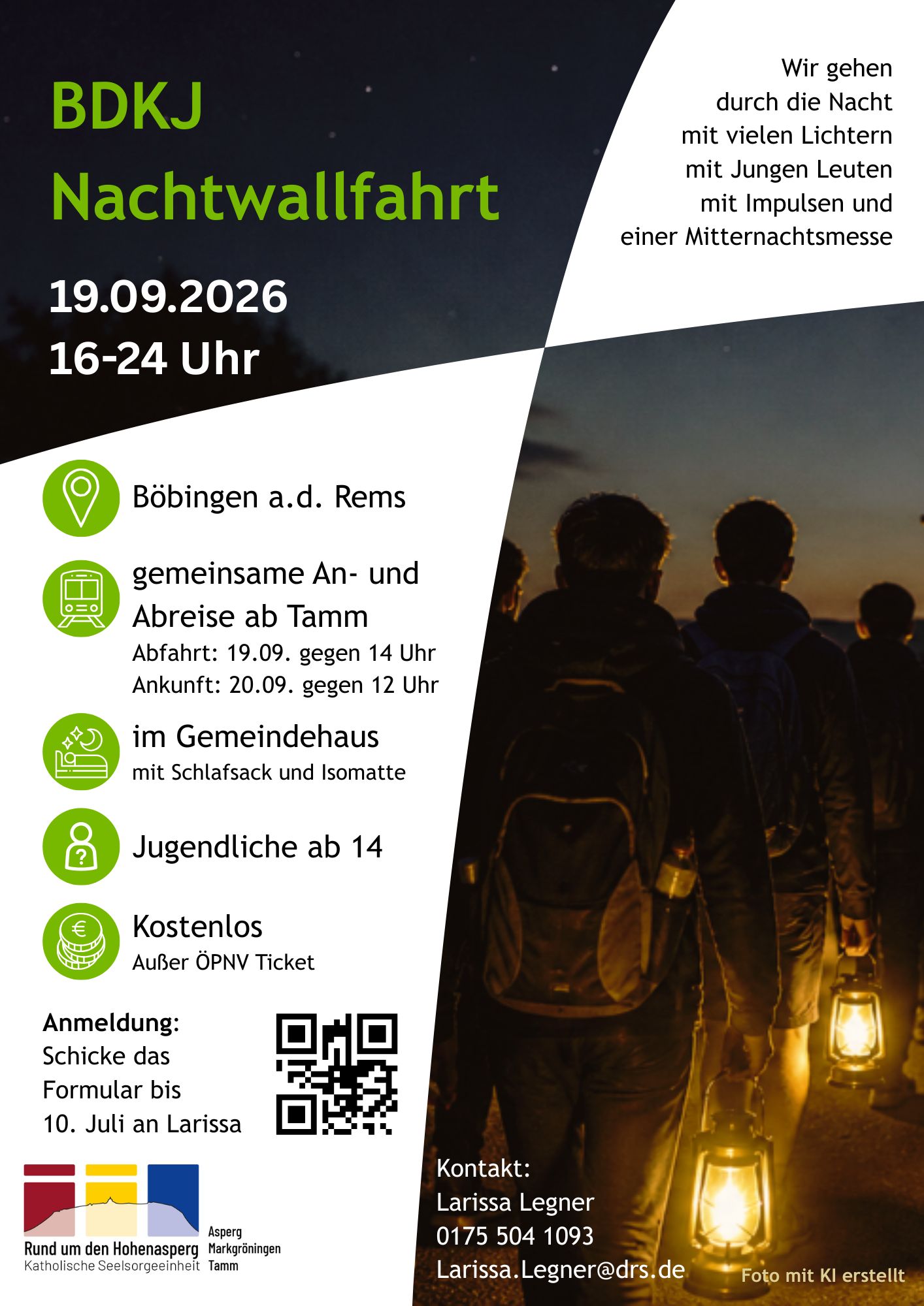BDKJ Nachtwallfahrt 2026 Flyer