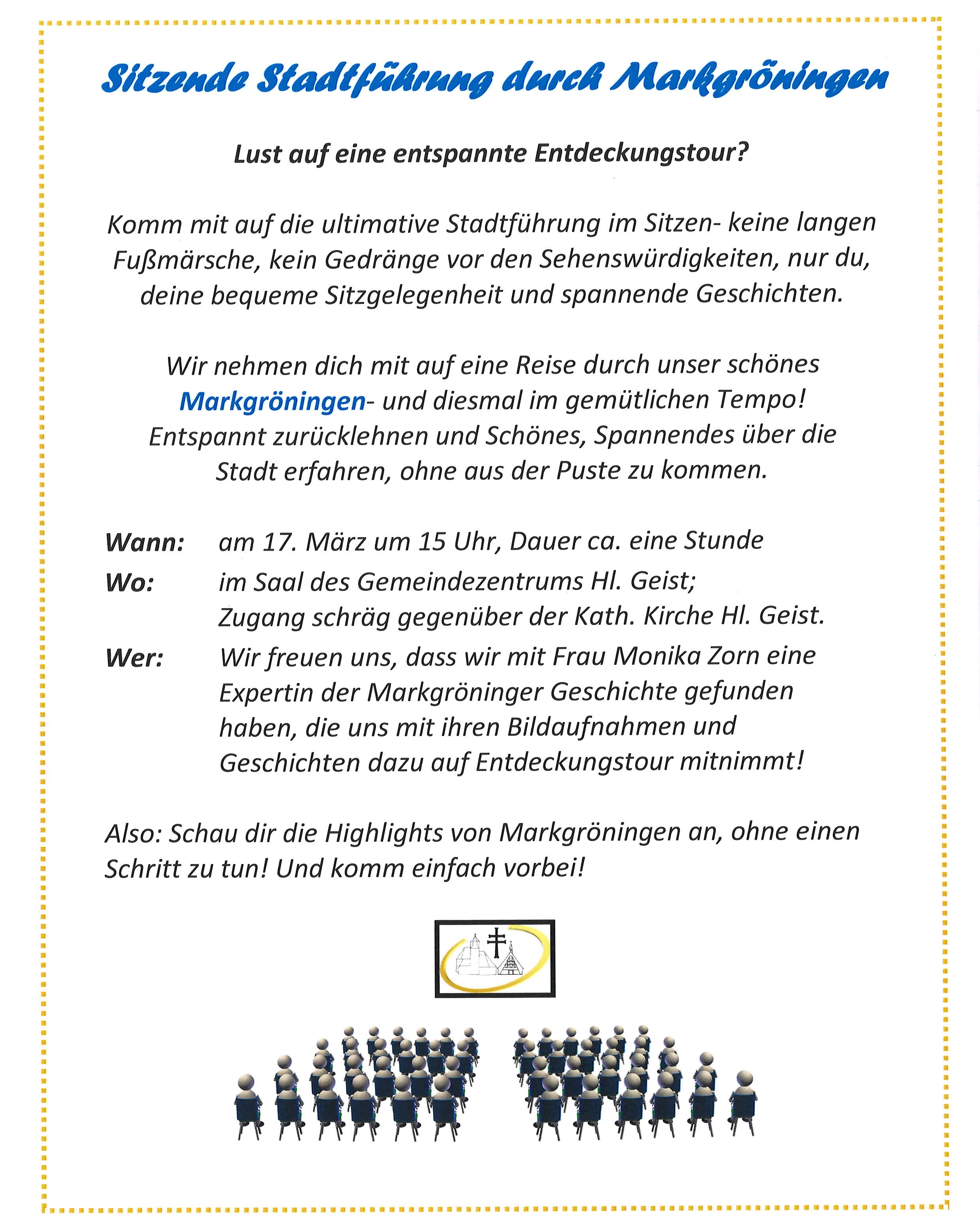 Sitzende Stadtfuehrung